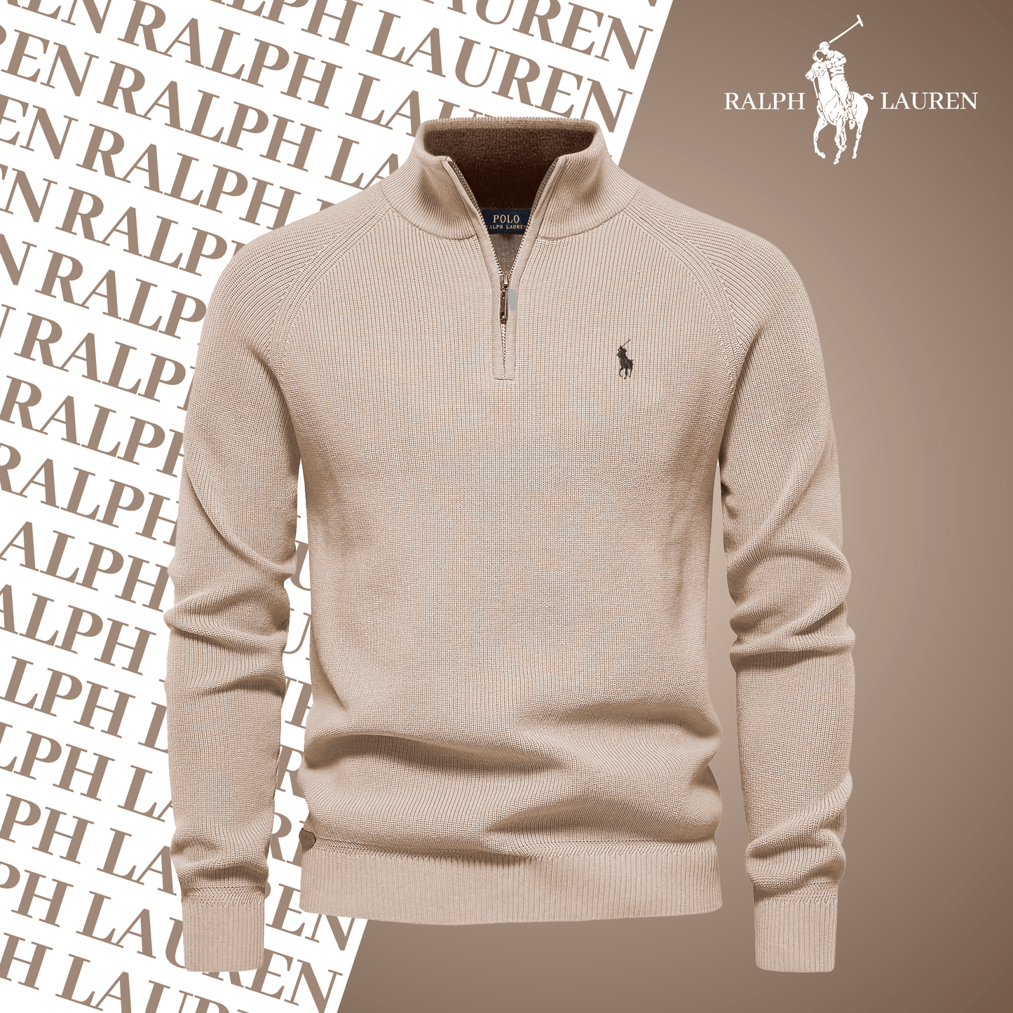 Pull Col Zippé  R&L (Offre à Durée Limitée)